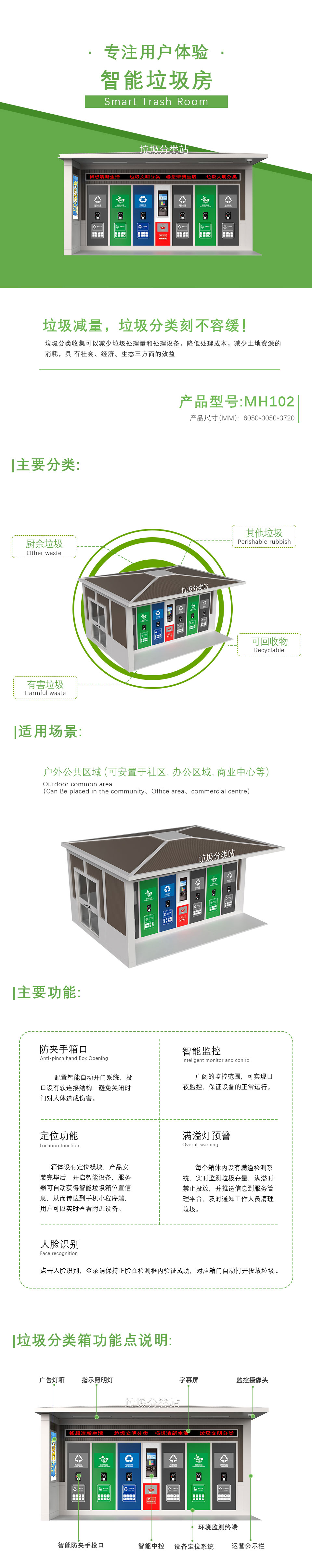 智能(néng)垃圾分(fēn)類站